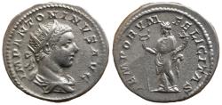 Ancient Coins - Elagabalus, 218-222. Antoninianus (Silver, 22mm, 6.19 g), Rome, 219-220.
