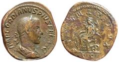 Ancient Coins - GORDIAN III. 238-244 AD. Æ Sestertius (31mm, 22.85 gm). Struck 243-244 AD.