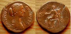 Ancient Coins - CRISPINA, †187 Sestertius, about 180-183. AE 27.61 g.