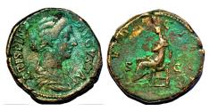 Ancient Coins - CRISPINA, wife of Commodus. Augusta, 178-182 AD. Æ Sestertius (31mm, 25.9 g).