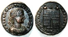Ancient Coins - Constantius II as Caesar Billon centenionalis - Thessalonica mint - PROVIDENTIA CAESS