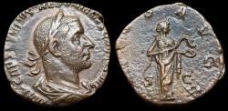 Ancient Coins - Trebonianus Gallus, 251 – 253. Sestertius 251-253, SALVS AVGG Æ 17.99 g.