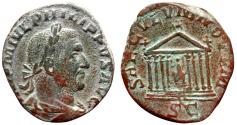 Ancient Coins - Philippus I 244-249 AD - AE Sestertius, 248 AD - SAECVLVM NOVVM