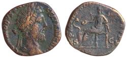 Ancient Coins - Commodus Æ Sestertius. Rome, AD 187-188.