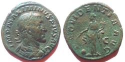 Ancient Coins - Maximinus I, 235-238. AE Sestertius (21.36 g,), Rome, 236.