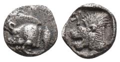 Ancient Coins - Mysia kyzikos 0.9gr 9.7mm