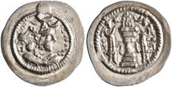 Ancient Coins - Sasanian: Peroz (457-484), silver drachm (4.23g), KL mint, 457-484 CE.