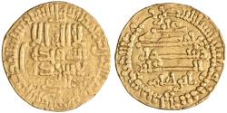World Coins - Aghlabid: Ibrahim II (874-902), gold dinar (4.17g), AH 268 (881-882 CE). Citing the official Balaghi. Scarce.