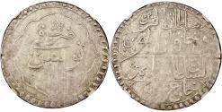 World Coins - Ottoman, Selim III, silver piastre, Tunis, AH 1219, NGC XF45