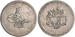 World Coins - Ottoman: Mustafa III (1757-1774), silver kurush / 40 para (19.77g), Islambul (Istanbul) mint, accession year AH 1171 (1757 CE), year [11]86.