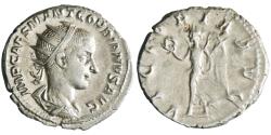 Ancient Coins - Roman: Gordian III (238-244), silver antoninianus (4.49g), Rome mint, 238-244 CE. Victory walking left with wreath and palm.