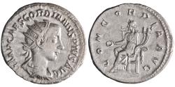Ancient Coins - Roman: Gordian III (238-244), silver antoninianus (3.98g), Rome mint, 238-239 CE. Concordia.