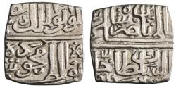 World Coins - Malwa: Mahmud Shah II (1510-1531), silver square 1/2 tanka (5.23g), AH 919 (1513-1514 CE).