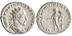 Ancient Coins - Roman: Trajan Decius (249-251), silver antoninianus (3.82g), Rome mint, 249-251 CE. Radiate bust, draped and cuirassed / Genius, polos on head, standing left, holding patera and c
