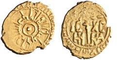 World Coins - Sicily: William I (1154-1166), gold tari (1.67g), Siqiliya (Sicily), 1154-1166 CE. William cited with title al-Hadi. Pellet in obverse center, inner margin "al-hadi bi-amrillah al