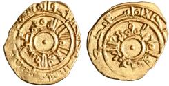 World Coins - Fatimid, al-'Aziz Nizar, gold 1/4 dinar, Siqiliya (Sicily), AH 381