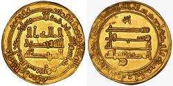 World Coins - Abbasid, Al-Muktafi Billah, gold dinar, San'a, AH 290