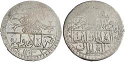 World Coins - Ottoman: Selim III (1789-1807), silver yuzluk / 100 para (31.09g), Islambul (Istanbul) mint, AH 1203 (1789 CE), RY 2.