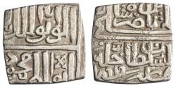 World Coins - Malwa: Mahmud Shah II (1510-1531), silver square 1/2 tanka (5.37g), AH 919 (1513-1514 CE).