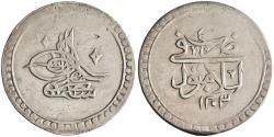 World Coins - Ottoman: Selim III (1789-1807), silver 2 kurush / 80 para (25.55g), Islambul (Istanbul) mint, AH 1203 (1789 CE), RY 4.