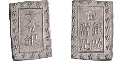 World Coins - Japan: Ansei (1854-1860), silver bu (ichibu) (8.68g), Ginza, 1859-1868 CE.