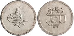 World Coins - Ottoman: Mustafa III (1757-1774), silver kurush / 40 para (18.50g), Islambul (Istanbul) mint, accession year AH 1171 (1757 CE), year [11]84.