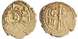 World Coins - Sicily: William I (1154-1166), gold tari (1.16g), Messina mint, 1154-1166 CE. William cited with title al-Hadi.