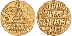 World Coins - Ottoman: Mahmud I (1730-1754), gold zeri mahbub (2.60g), Misr (Egypt) mint, accession date AH 1143 (1730 CE).