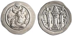 Ancient Coins - Sasanian: Peroz (457-484), silver drachm (4.13g), DA (Darabgird) mint, 457-484 CE.