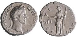 Ancient Coins - Roman: Antoninus Pius (138-161), silver denarius (3.23g), Rome mint, 140-143 CE. Aequitas.