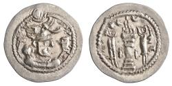 Ancient Coins - Sasanian: Peroz (457-484), silver drachm (3.83g), ShY (Shiraz) mint, 457-484 CE.