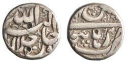World Coins - Mughal: Akbar (1556-1605), silver rupee (11.28g), Burhanpur mint, Bahman month of IE 50 (1605-1606 CE).
