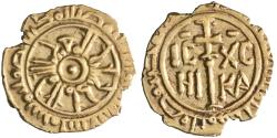 World Coins - Sicily: Roger II (1105-1154), gold tari (1.14g), Siqiliya (Sicily) mint, AH 539 (1144-1145 CE). Roger cited with title al-Mu'tazz.