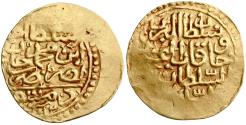 World Coins - Ottoman, Ahmed I, gold sultani, Dimashq (Damascus), AH 1012