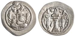 Ancient Coins - Sasanian: Peroz (457-484), silver drachm (3.71g), WH (Weh-Andiyok-Shapur) mint, 457-484 CE.