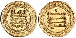 World Coins - Abbasid, al-Muqtadir, gold dinar, Madinat al-Salam (Baghdad), AH 312