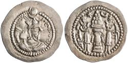 Ancient Coins - Sasanian: Peroz (457-484), silver drachm (4.13g), DA (Darabgird) mint, 457-484 CE.