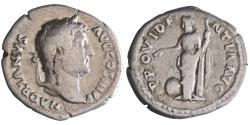 Ancient Coins - Roman: Hadrian (117-138), silver denarius (3.12g), Rome mint, 134-138 CE. Providentia.