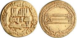 World Coins - Abbasid, Harun al-Rashid, gold dinar, AH 184, double margin, citing al-Amin