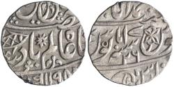 World Coins - Bengal Presidency (British India): silver rupee (11.20g), Muhammadabad Benares mint, AH 1198, RY 26. In name of Mughal emperor Shah Alam II.