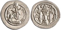 Ancient Coins - Sasanian: Peroz (457-484), silver drachm (4.14g), AY (Eran-Khwarrah-Shapur) mint, 457-484 CE.