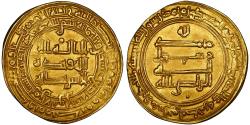 World Coins - Abbasid, Al-Radi Billah, gold dinar, Tustar Min Al-Ahwaz (Shushtar), AH 324, heavier weight