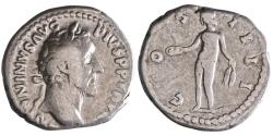 Ancient Coins - Roman: Antoninus Pius (138-161), silver denarius (3.44g), Rome mint, 148-149 CE. Genius.