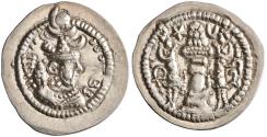 Ancient Coins - Sasanian: Peroz (457-484), silver drachm (3.51g), LYW (Rew-Ardashir) mint, 457-484 CE.