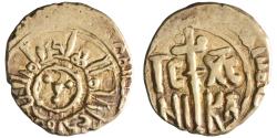 World Coins - Sicily: William I (1154-1166), gold tari (1.01g), Siqiliya (Sicily) mint, 1154-1166 CE. William cited with title al-Hadi. Triangle symbol.