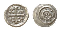 World Coins - Ungarn. Hungary . István II   (1116 - 1131 ) AR 0,26g 10mm Denar.