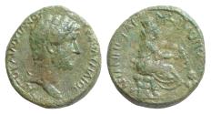 Ancient Coins - CAPPADOCIA. Tyana. Hadrian (AD 117-138). AE (26mm,15g ).Good Very Fine ! Extremely rare .Tyche seated right !!!!!!!!!!!