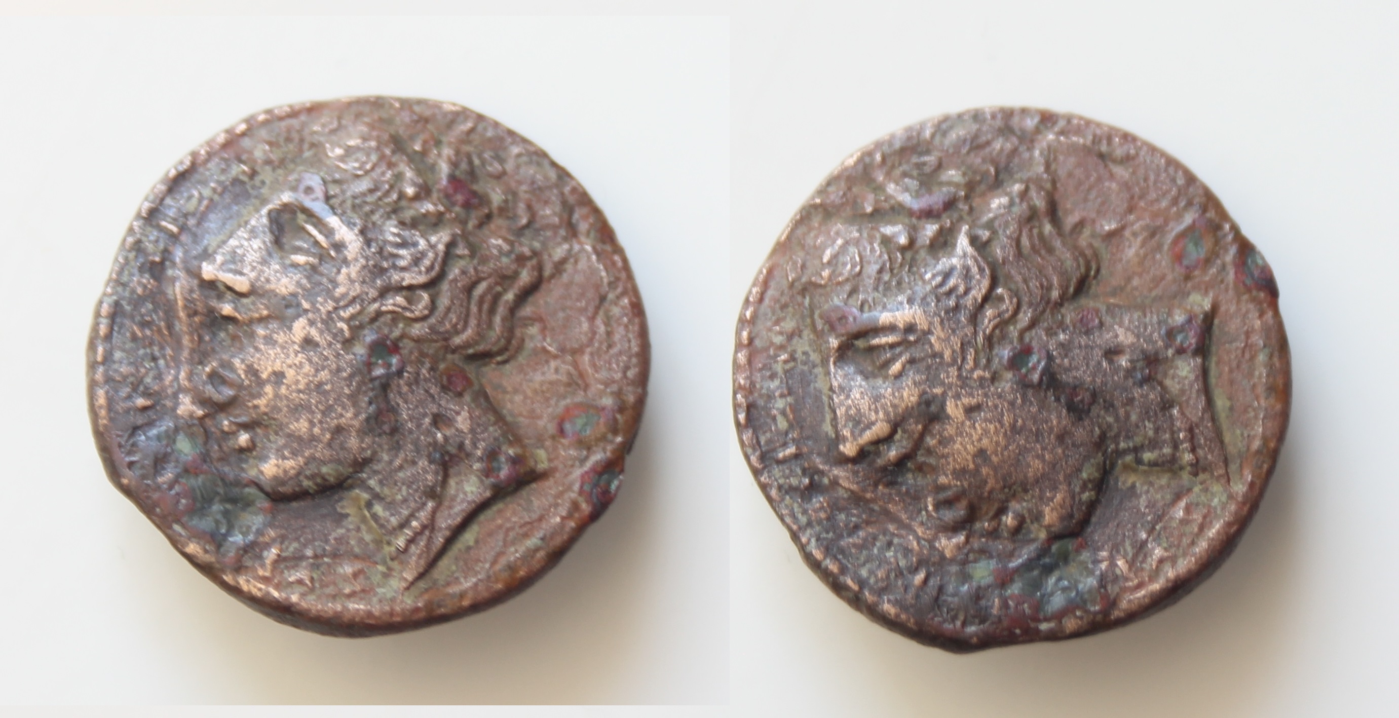 Sicily, Syracuse, Hieron II (275-215), Bronze AE18mm 5,27gr