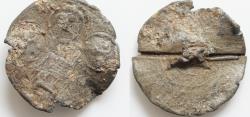 Ancient Coins - Byzantine Lead seal PB 38mm 19,1g.  Uncertain . Very Rare !