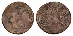 Ancient Coins - Octavian, as Augustus 27 BC – 14 AD AE26mm 10,3g As, Nemausus circa 10 BC-10 AD, . Crocodile